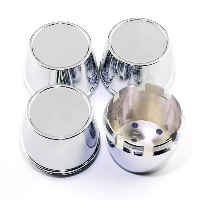 RTRHINOTUNING 4 PCS 69.5 mm Wheel Center Caps Compatible with Ultralite Mini Wheels SPML2 SPML3 SPML5, OD: 2.74 in / 69.5 mm ID: 2.56 in / 65 mm Chrome Hub Caps - Image 1